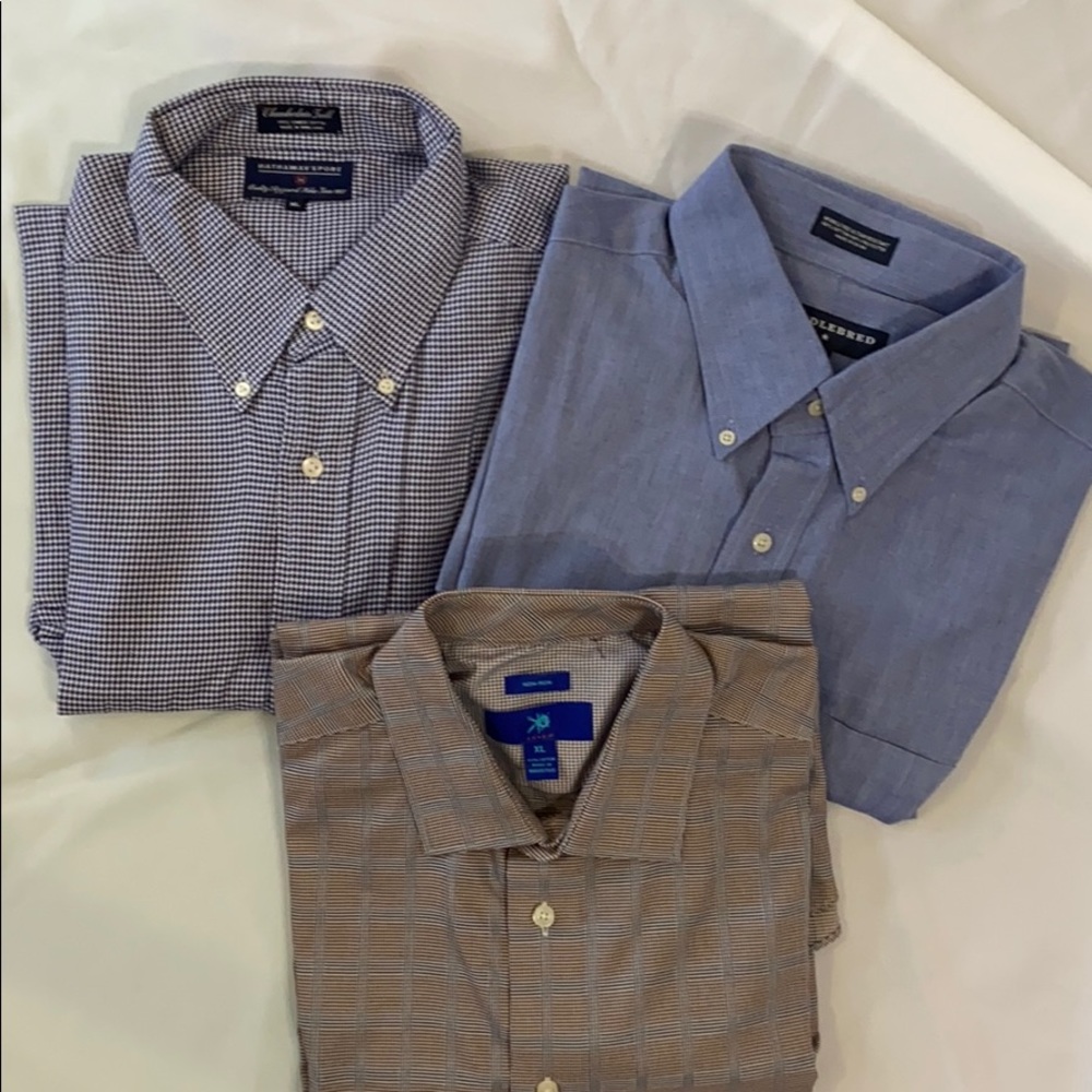 3 Long Sleeve dress shirts XL